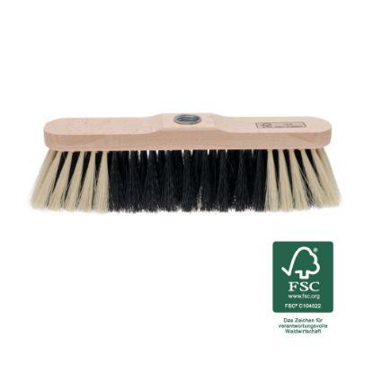 Bild von Zimmerbesen Mischhaar - 28 cm Holzkörper - mit Schraubgewinde